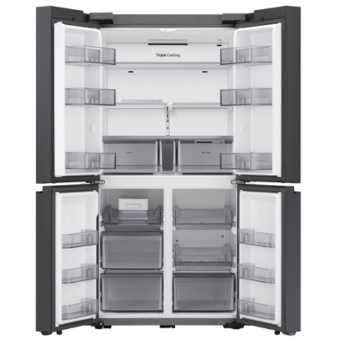 מקרר מקפיא תחתון 4 דלתות סמסונג RF90A9015BK שחור