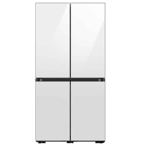 מקרר מקפיא תחתון 4 דלתות סמסונג RF90A9015WH זכוכית לבנה