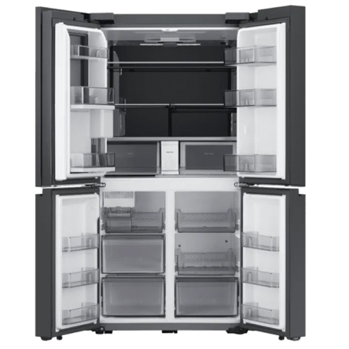 מקרר מקפיא תחתון 4 דלתות סמסונג RF92A9223WH זכוכית לבנה