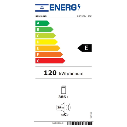 מקרר ללא מקפיא סמסונג RR39T7415WH זכוכית לבנה מקרר ללא מקפיא סמסונג RR39T7415WH זכוכית לבנה