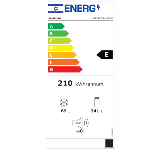 מקרר מקפיא עליון סמסונג RT32CG5424WW לבן מקרר מקפיא עליון סמסונג RT32CG5424WW לבן