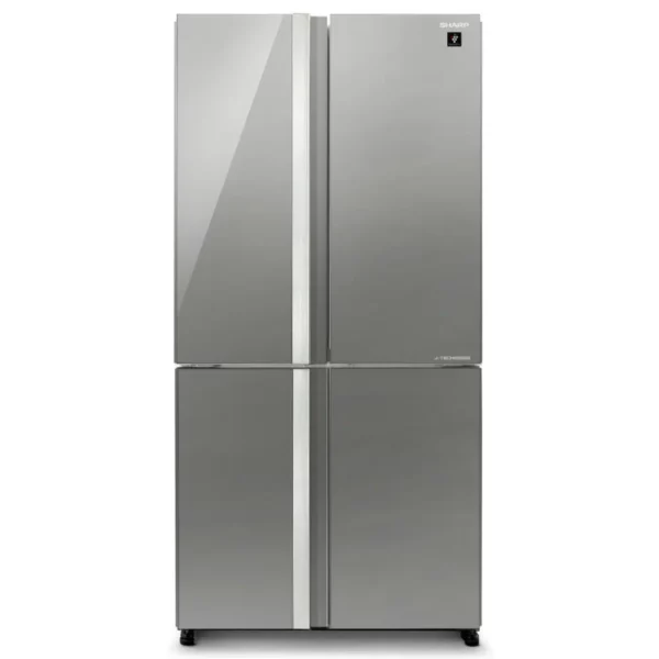 מקרר מקפיא תחתון 4 דלתות שרפ SJ-8942-BS זכוכית כסופה