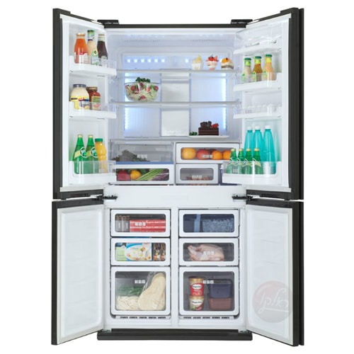 מקרר מקפיא תחתון 4 דלתות שרפ SJ8913BG בז'