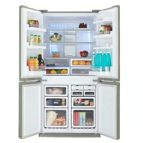מקרר מקפיא תחתון 4 דלתות שרפ  SJ8620WH לבן