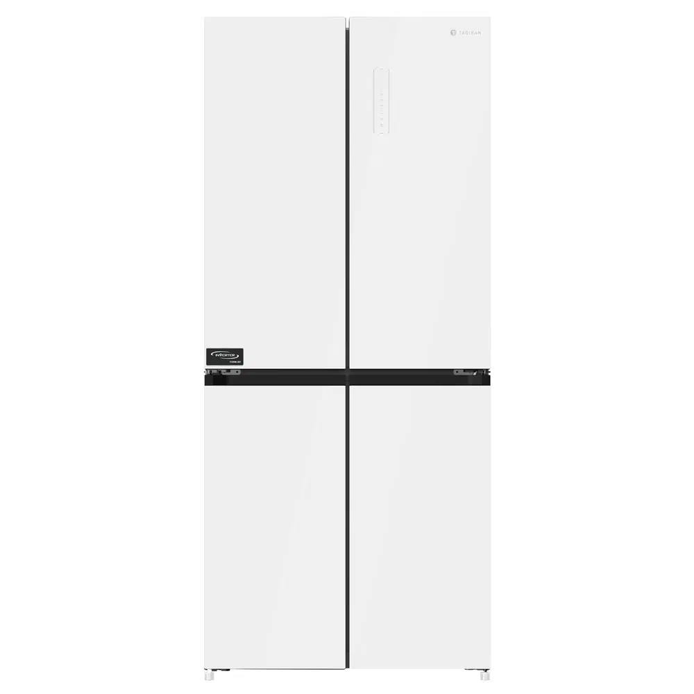 מקרר מקפיא תחתון 4 דלתות תדיראן TADR431GW זכוכית לבנה