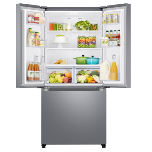 מקרר מקפיא תחתון 3 דלתות סמסונג RF55A5002SL טיטניום