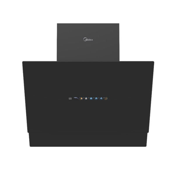 קולט אדים עם ארובה מידאה MH60J72ET23BW 6579 זכוכית שחורה