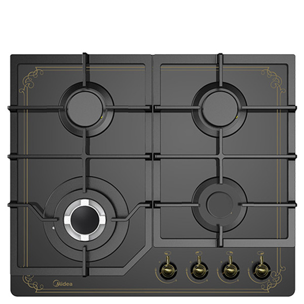 כיריים גז מידאה 60GJ084 6735 זכוכית שחורה