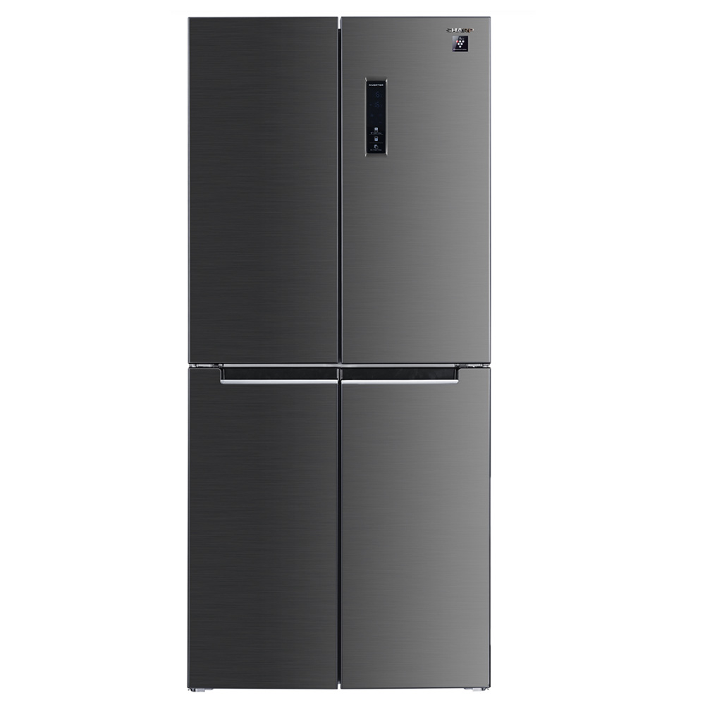 מקרר מקפיא תחתון 4 דלתות שרפ SJ-8430ID נירוסטה מושחרת