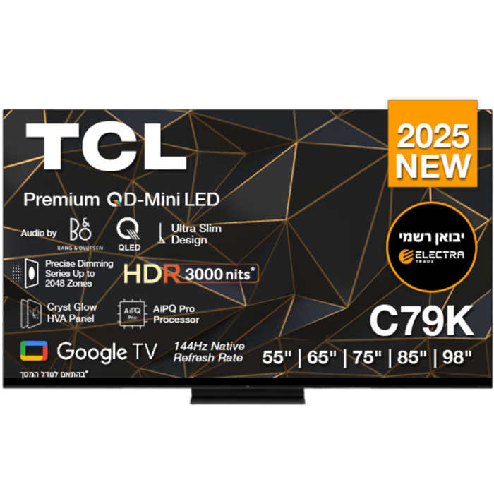 טלוויזיה 85 אינץ' טי.סי.אל 85C79K