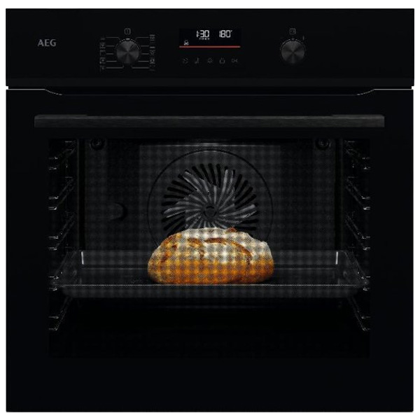 תנור אפיה בילד אין אאג ABA51211B זכוכית שחורה