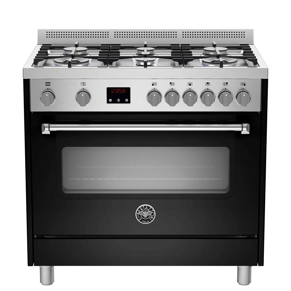 תנור בישול ואפיה משולב ברטזוני AMS96D61BNE19 שחור מט