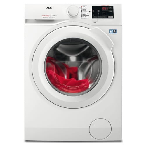 מכונת כביסה פתח חזית אאג L6F47261IM לבן