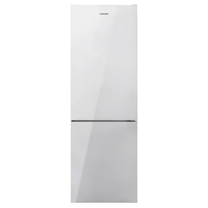 מקרר מקפיא תחתון לנקו LNF-3073WHR זכוכית לבנה