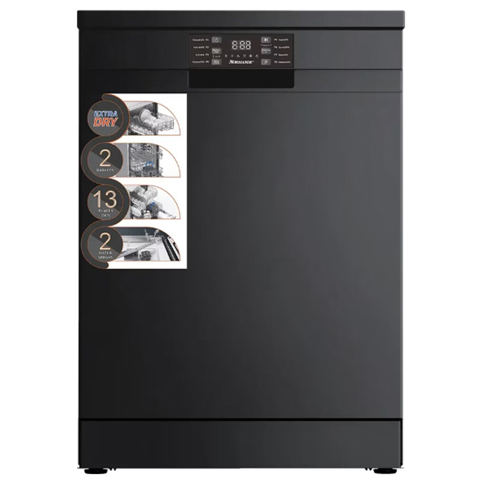 מדיח כלים רגיל 60 ס"מ נורמנדה ND6528B שחור