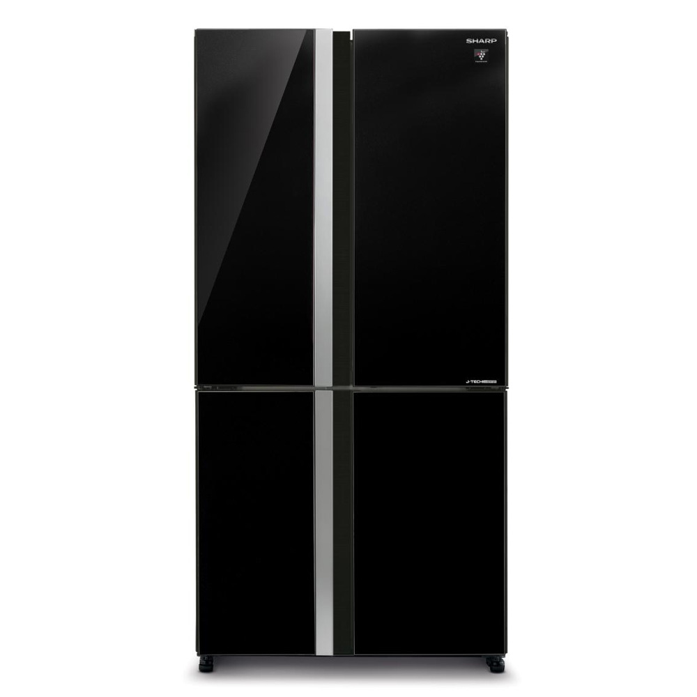 מקרר מקפיא תחתון 4 דלתות שרפ SJ-9260BK שחור