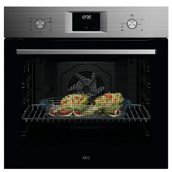 תנור אפיה בילד אין נירוסטה ⁦AEG ABU51291M⁩