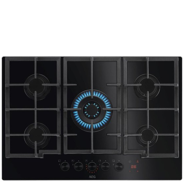 כיריים גז זכוכית ⁦AEG HKB75341NB⁩