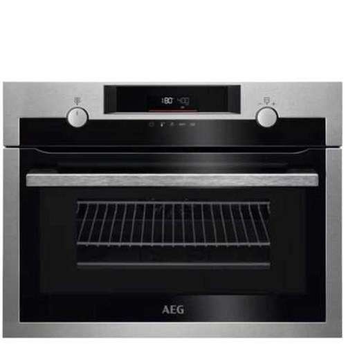 תנור אפיה בילד אין משולב מיקרוגל ⁦AEG KME565060M⁩