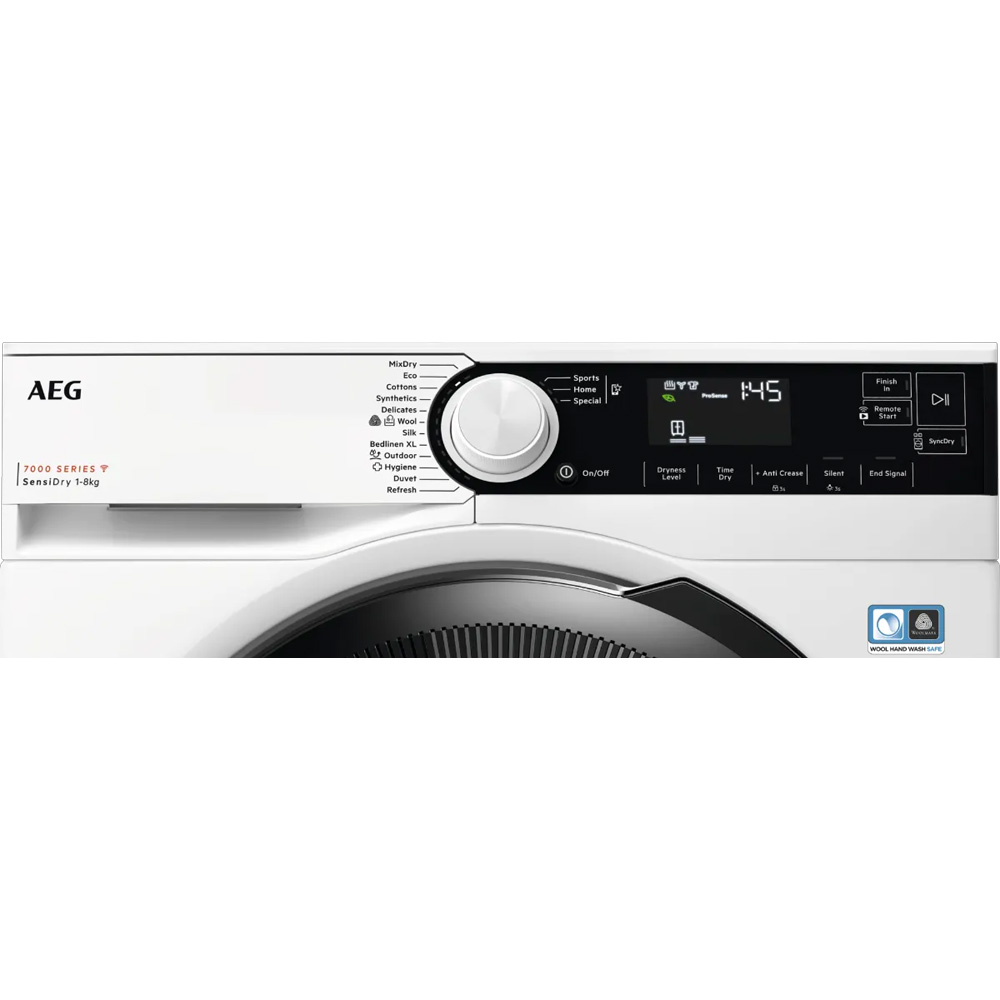 מייבש כביסה פתח חזית ‏8 ק"ג ⁦AEG T7384OBCM⁩