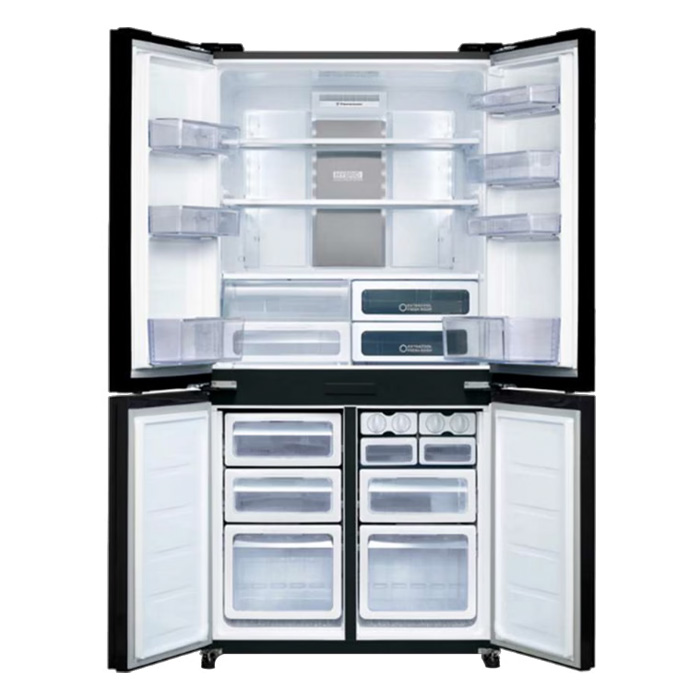 מקרר מקפיא תחתון ‏4 דלתות ‏611 ליטר ⁦SHARP SJ-FSRN87-WH⁩