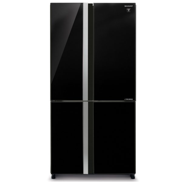 מקרר מקפיא תחתון ‏4 דלתות ‏611 ליטר ⁦SHARP SJ-FSRN87V-BK⁩