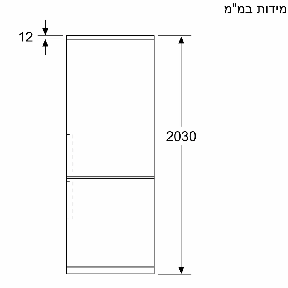 מקרר מקפיא תחתון ‏363 ליטר ⁦SIEMENS KG39NVIDG⁩