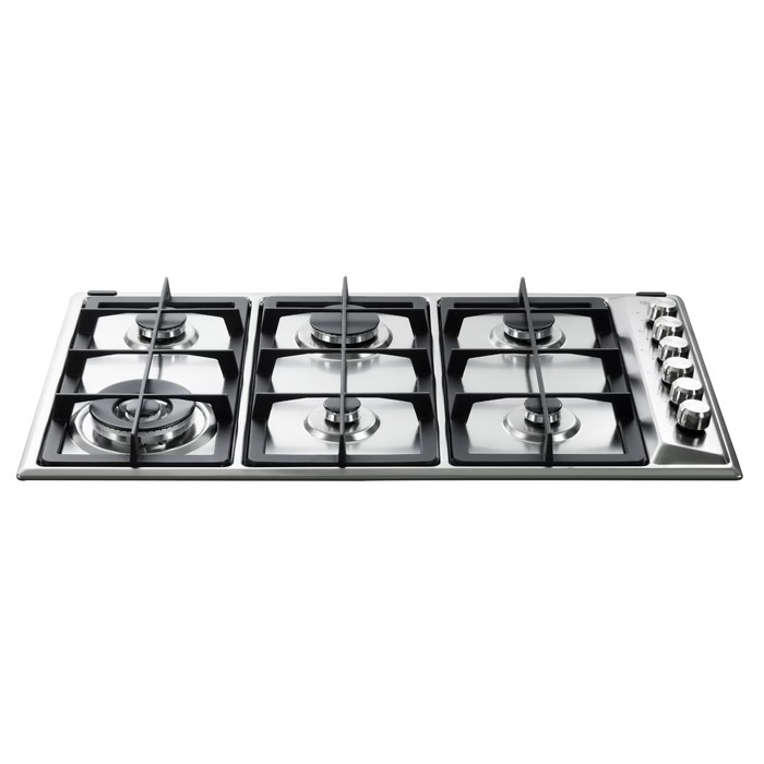 כיריים גז נירוסטה ⁦DELONGHI DGH3390CX⁩