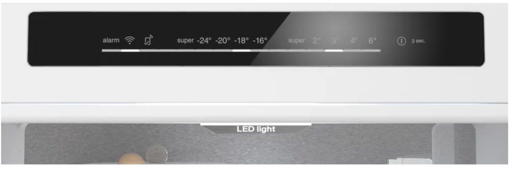 מקרר מקפיא תחתון סימנס KG49NSBBF זכוכית שחורה