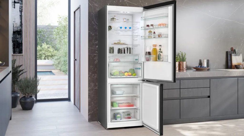 מקרר מקפיא תחתון סימנס KG49NXXCF נירוסטה מושחרת